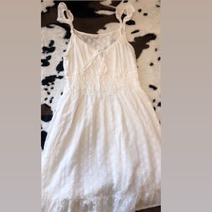 White ruffle dress